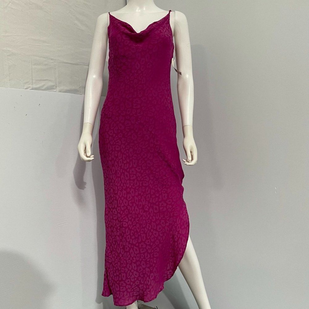 Bar III Leopard Print Midi Slip Dress